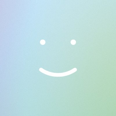 Auf dem Bild ist ein weißer Smiley auf blaugrünem Grund abgebildet.